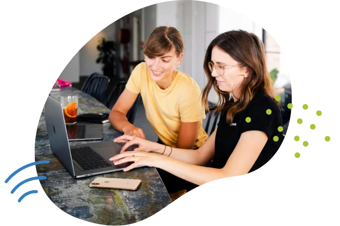 Teamarbeit beim Kalender verwalten